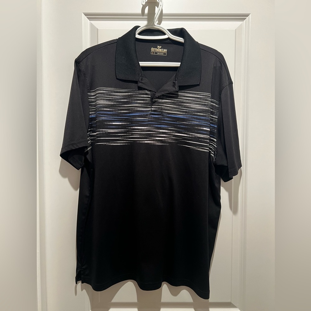 Outdoor Life Polo, Large, Black